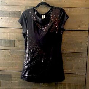 Black Sequin T-shirt